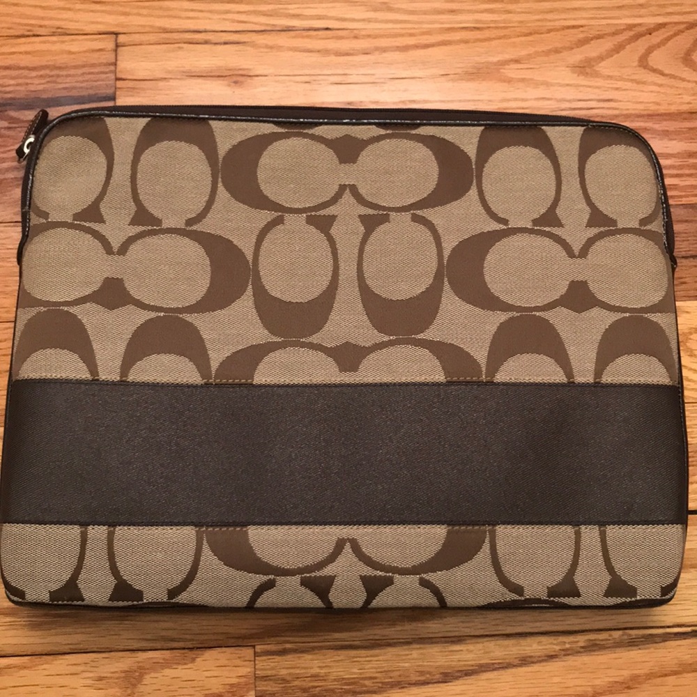 Coach laptop case